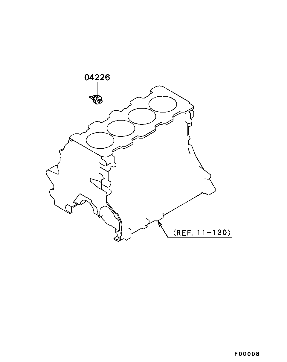 Датчик давления масла для Мицубиси Аутлендер 2002-2008