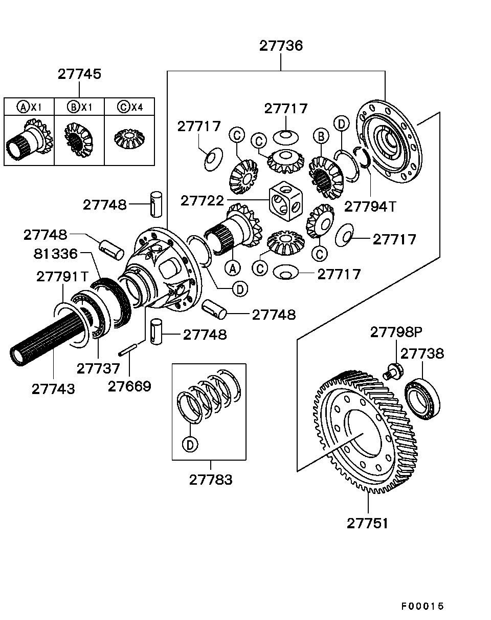 Раздаточная коробка для Мицубиси Аутлендер 2002-2008