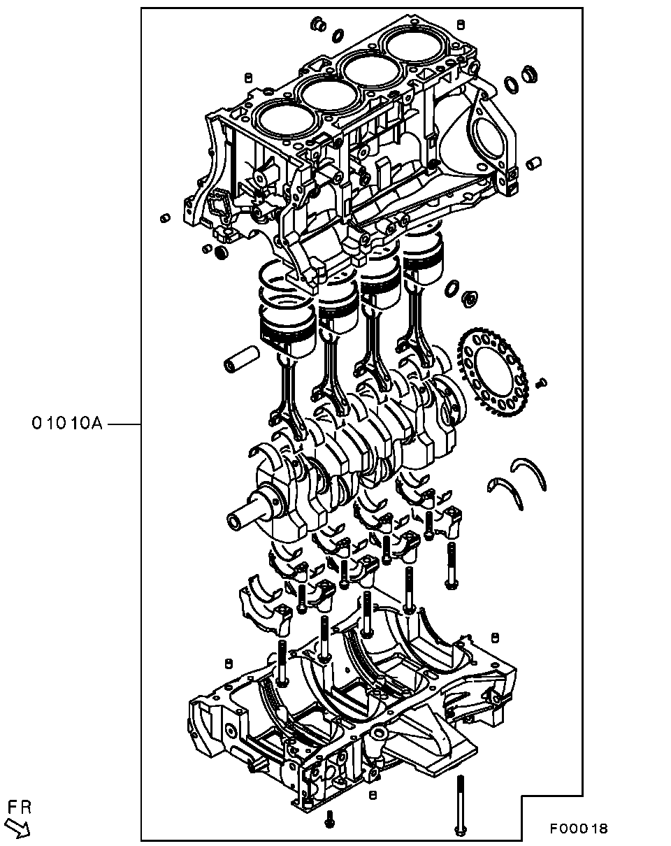 Двигатель в сборе для двигателя для Мицубиси Аутлендер 2006-2009
