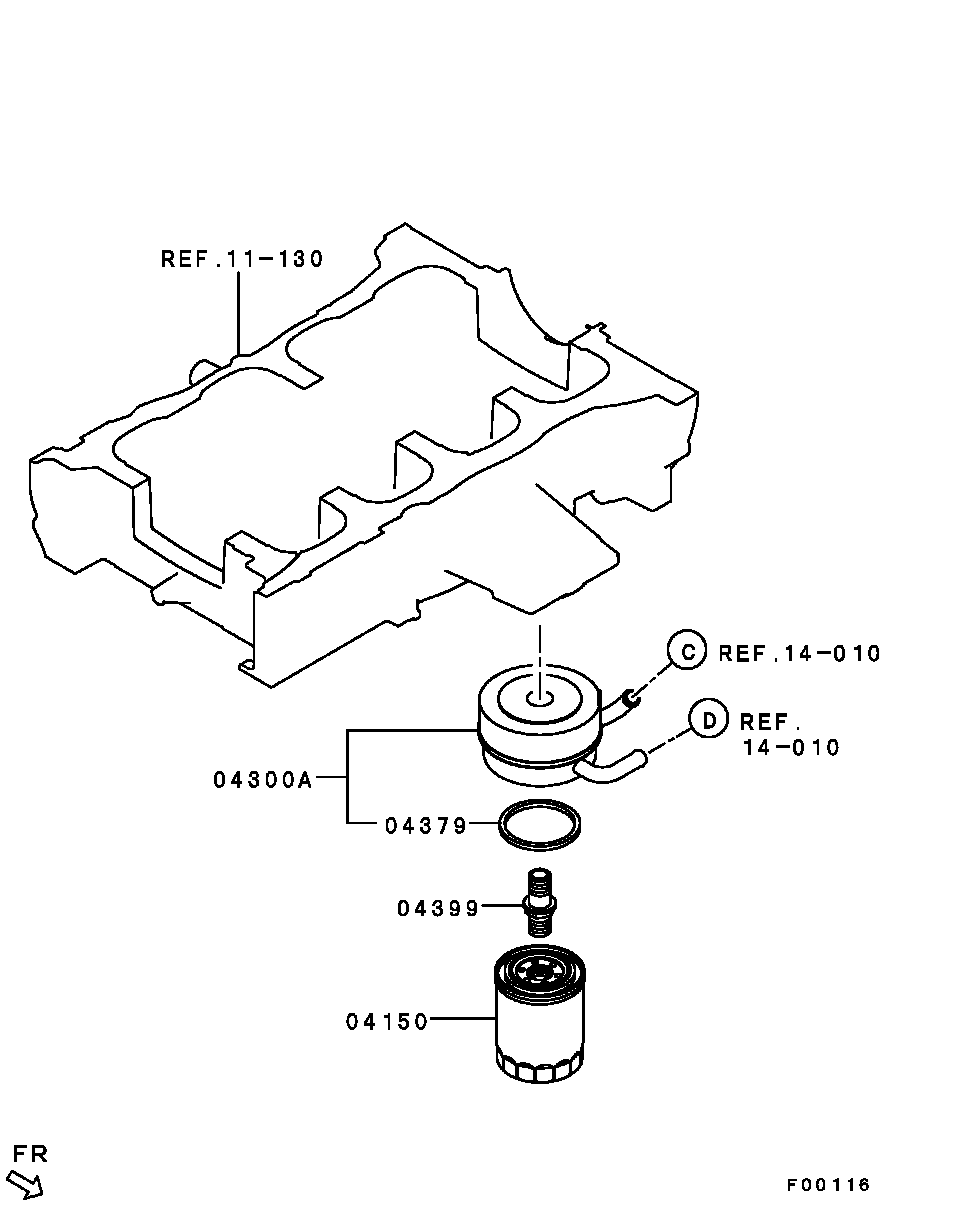 Масляный фильтр для Мицубиси Аутлендер 2006-2009