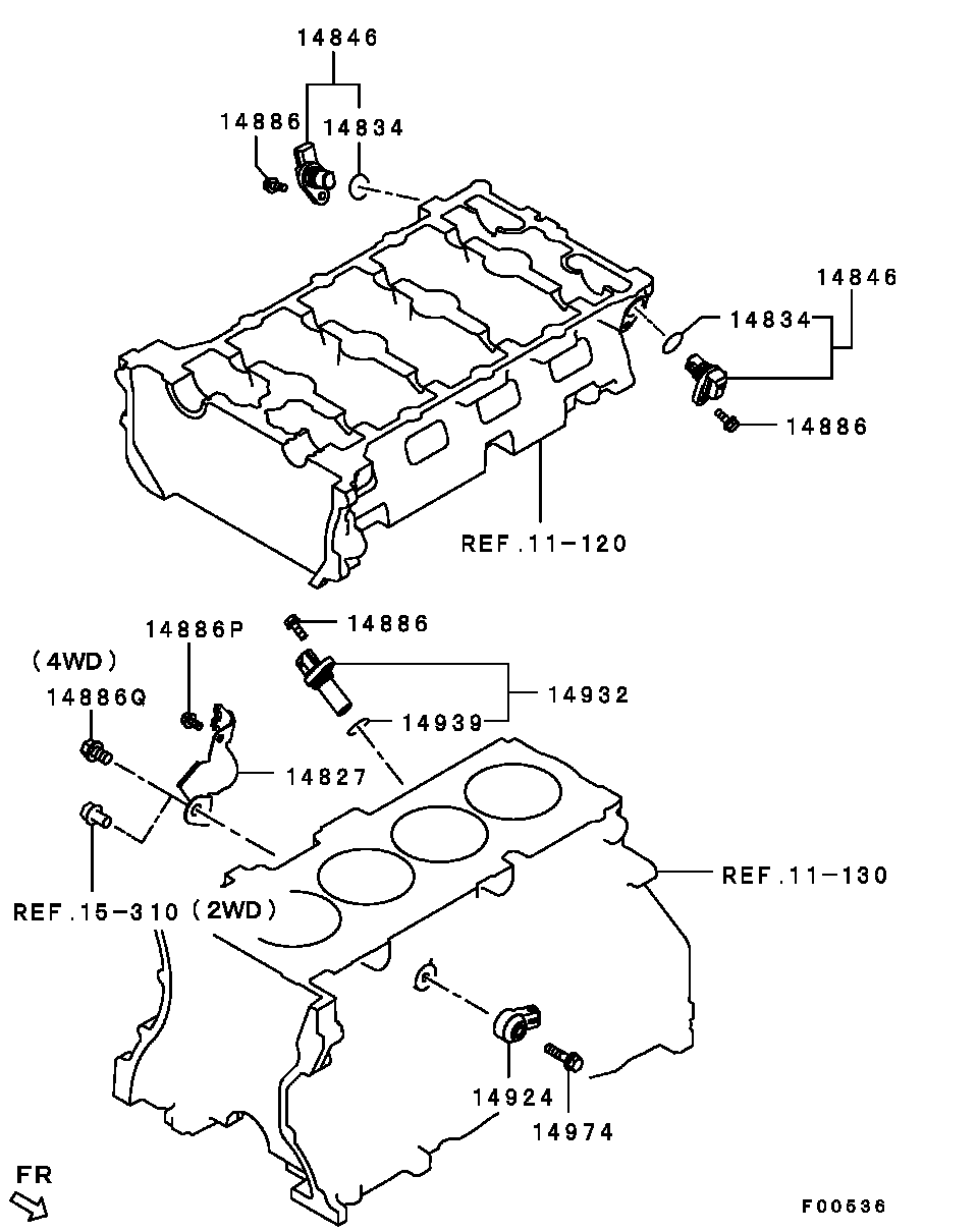 Датчик распредвала для Мицубиси Аутлендер 2006-2009