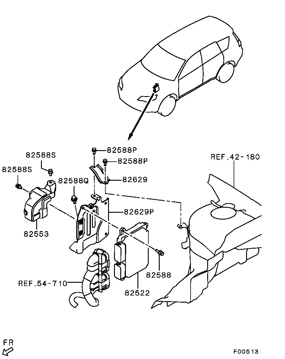 Блок управления двигателем для Мицубиси Аутлендер 2006-2009