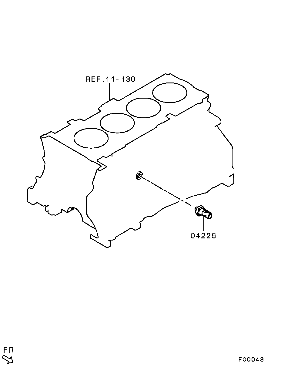 Датчик давления масла для Мицубиси Аутлендер 2006-2009