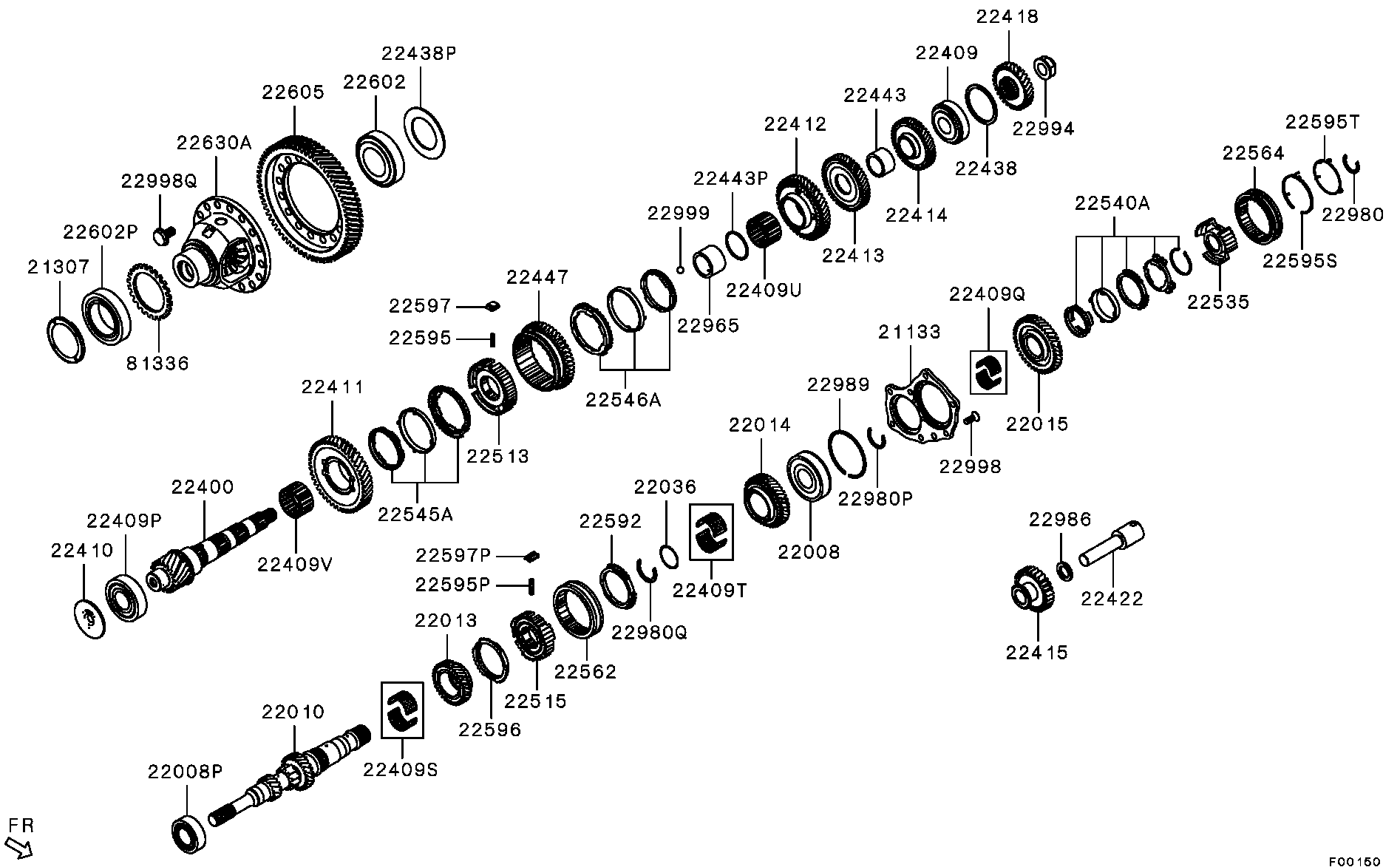 Вал АКПП для Мицубиси Аутлендер 2006-2009