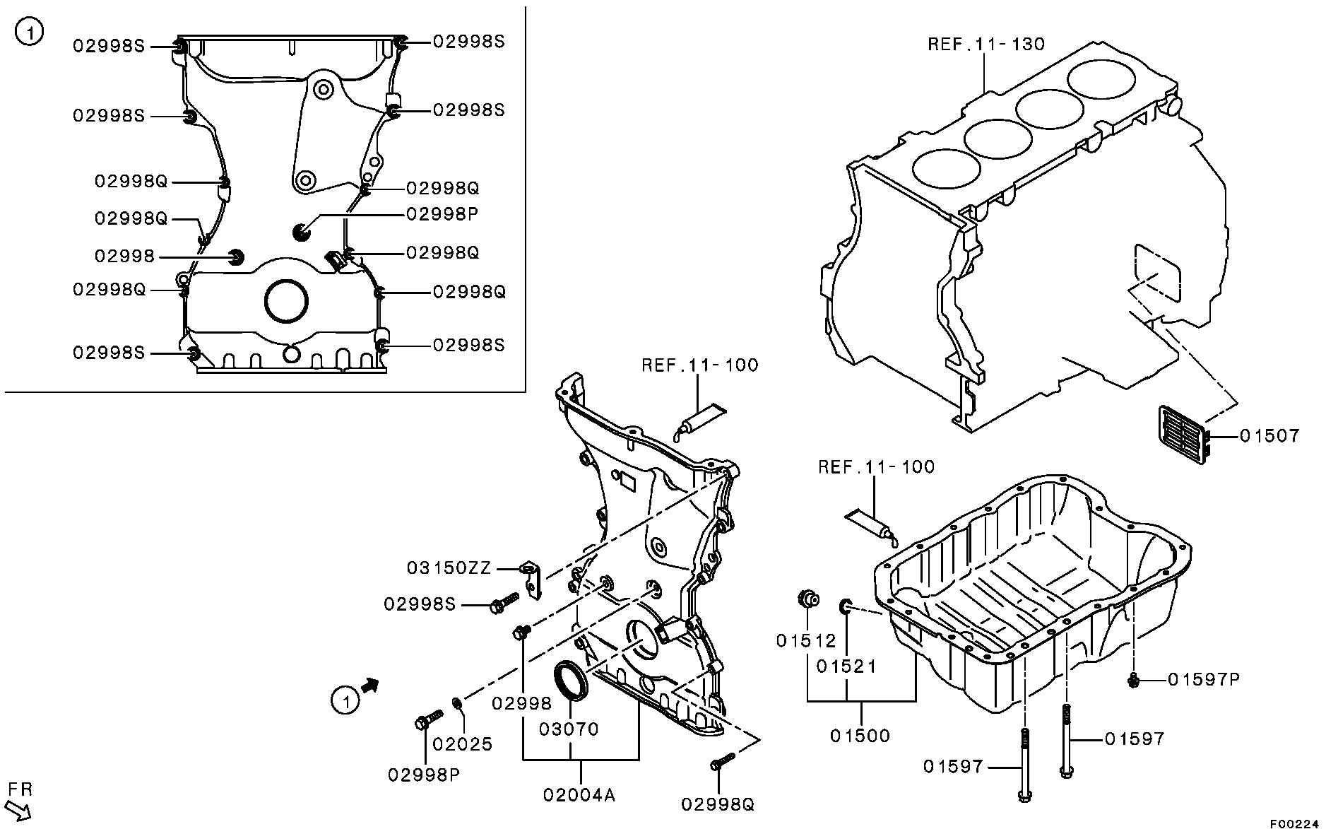 Крышка ГРМ для Мицубиси Аутлендер 2009-2013