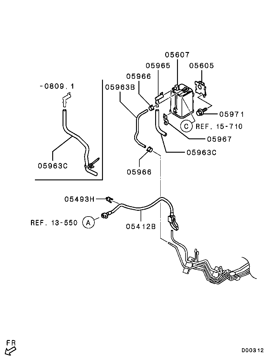 Охладитель топливный для Мицубиси Аутлендер 2009-2013