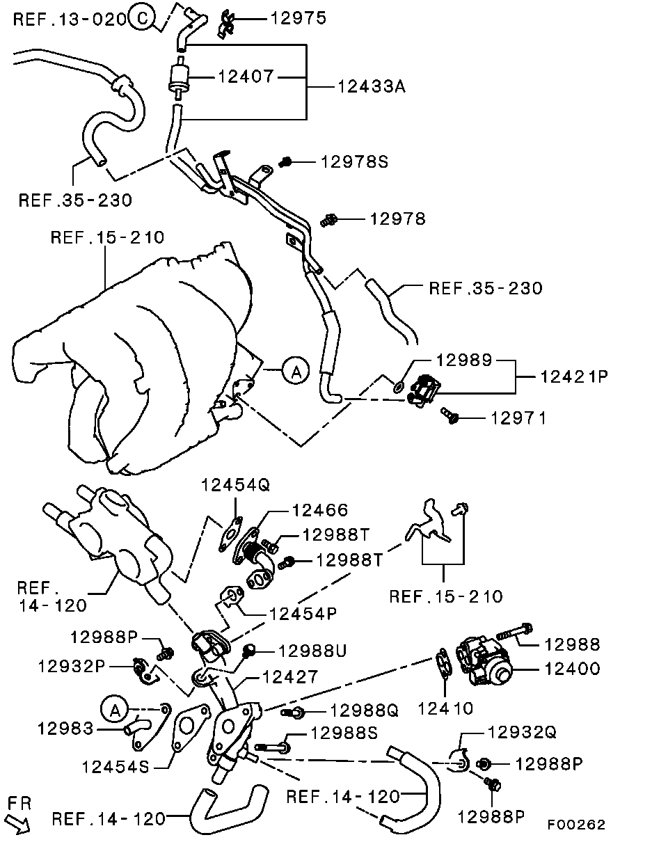 Электро-магнитный клапан для Мицубиси Аутлендер 2009-2013