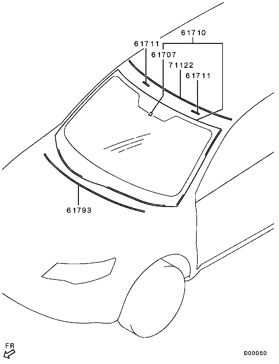 Лобовое стекло для Мицубиси Аутлендер 2009-2013