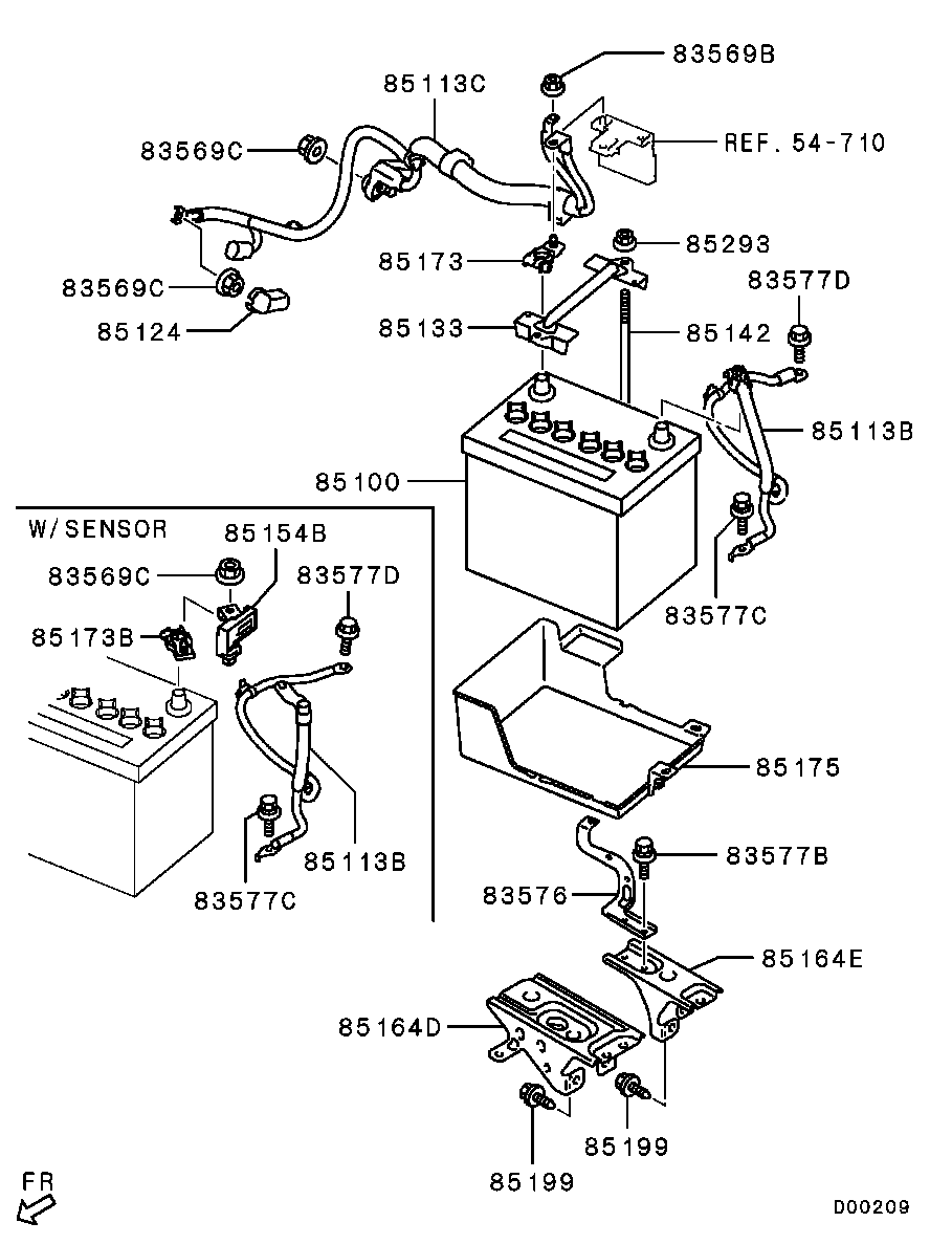 Аккумулятор для Мицубиси Аутлендер 2009-2013