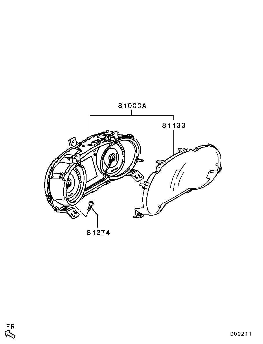 Щиток приборов для Мицубиси Аутлендер 2009-2013