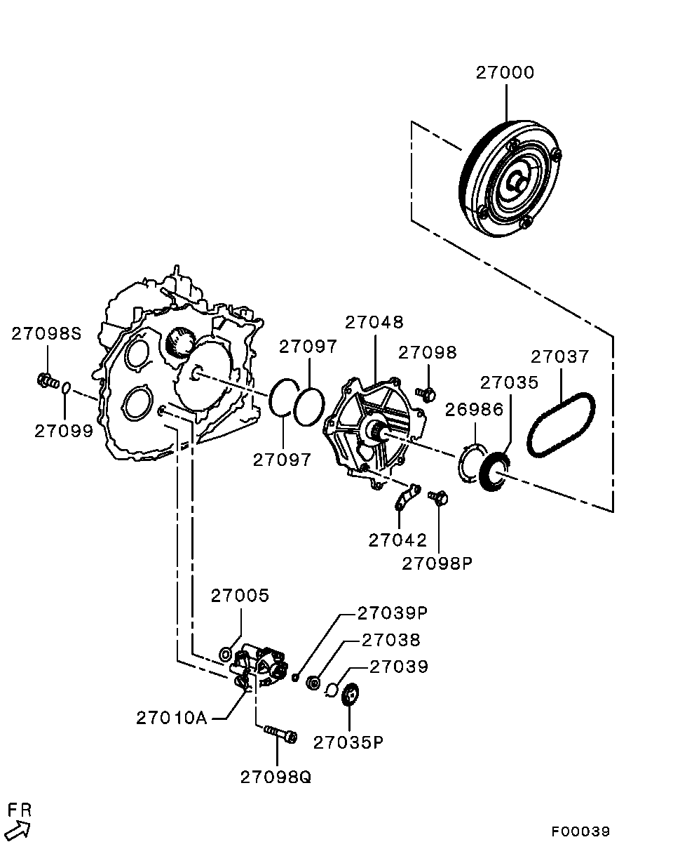 Гидротрансформатор АКПП для Мицубиси Аутлендер 2009-2013