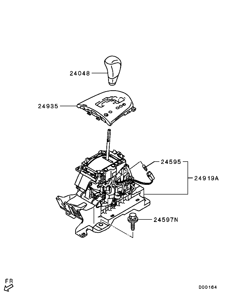 Рычаг переключения скоростей для Мицубиси Аутлендер 2009-2013