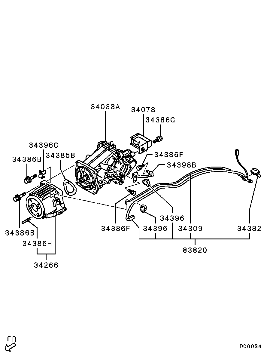 Редуктор задний  для Мицубиси Аутлендер 2009-2013
