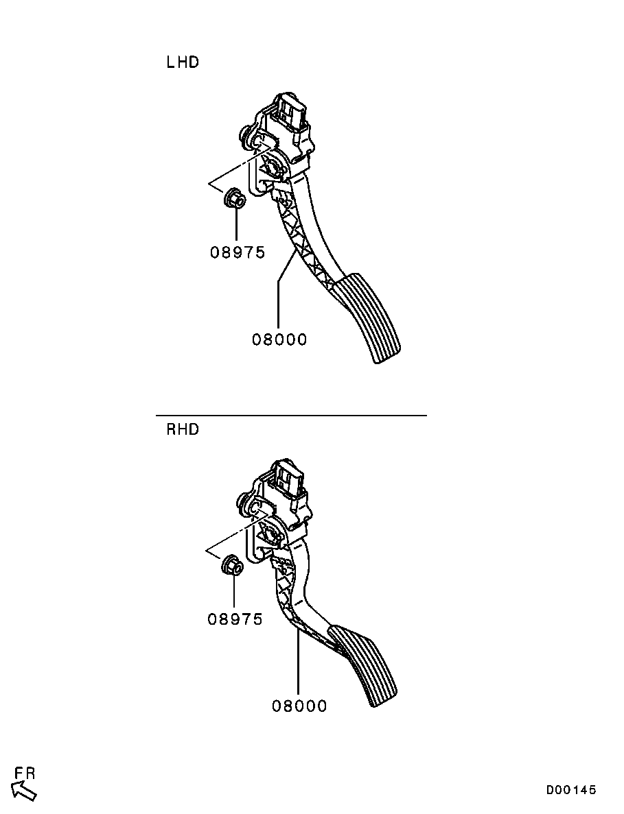 Педаль газа для Мицубиси ASX 2010-2013.