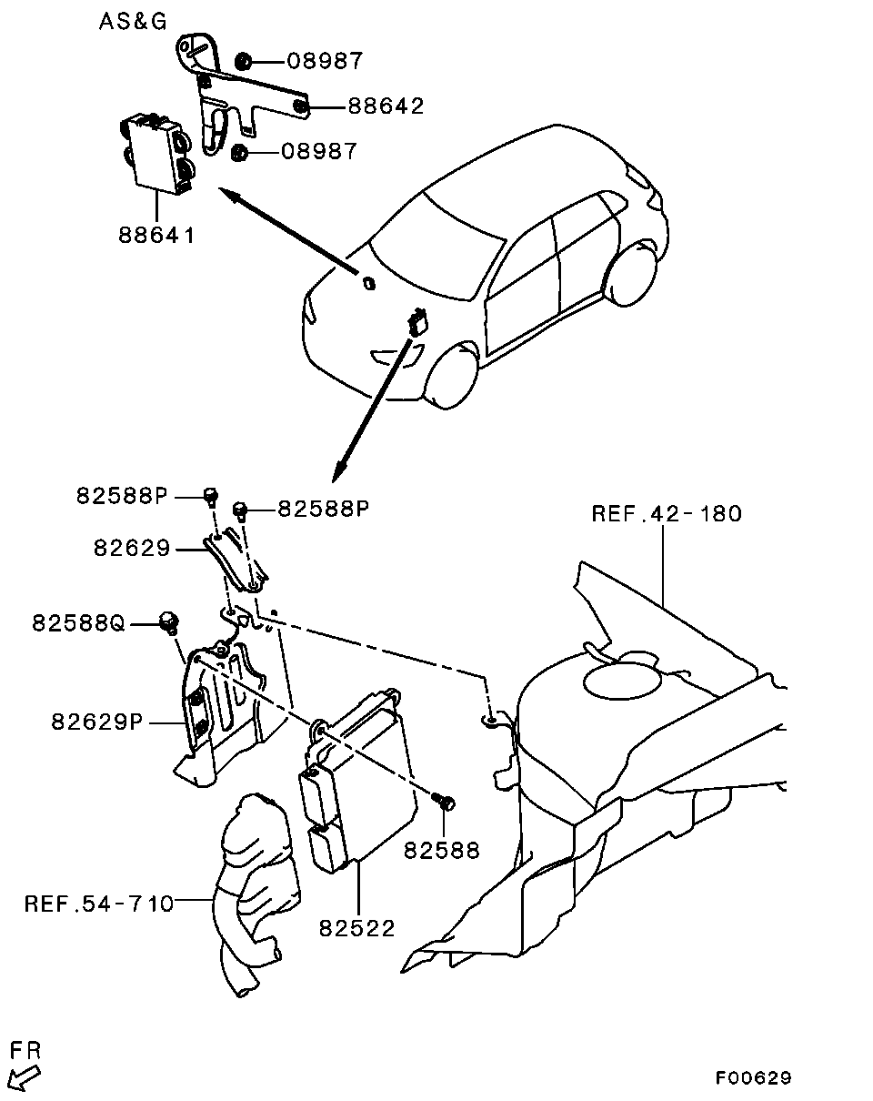Блок управления двигателем для Мицубиси ASX 2010-2013.