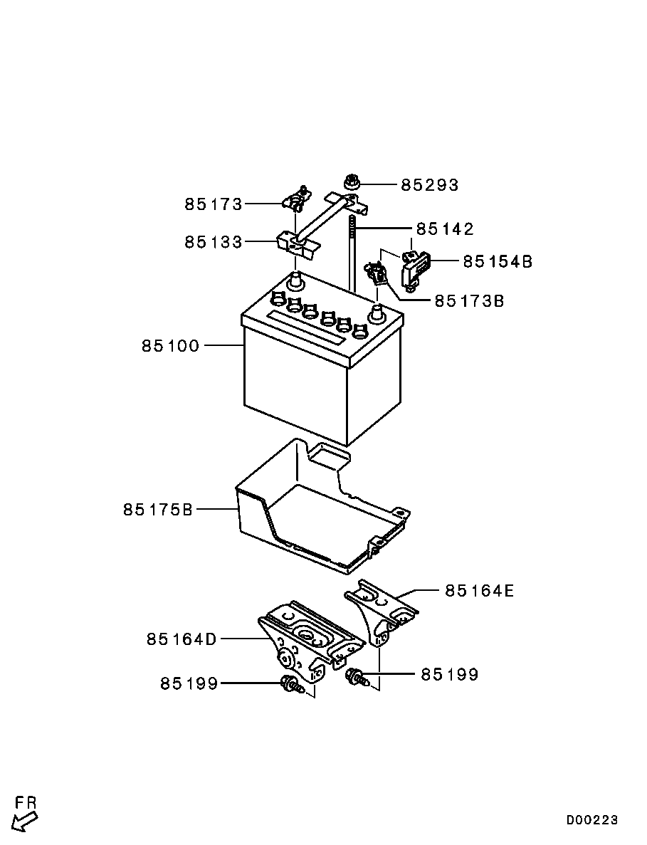 Аккумулятор для Мицубиси ASX 2010-2013.
