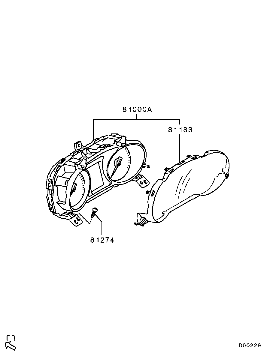 Щиток приборов для Мицубиси ASX 2010-2013.