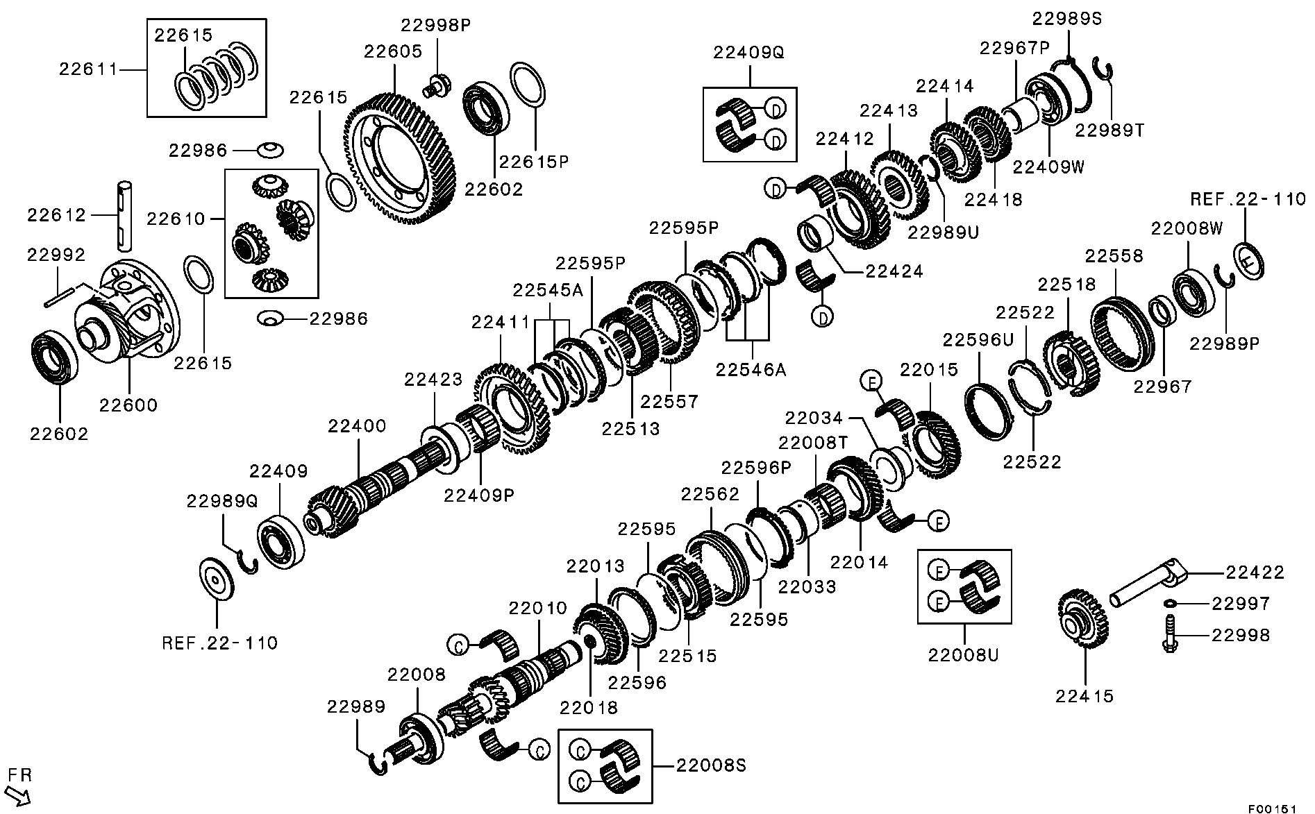 Вал АКПП для Мицубиси ASX 2010-2013.