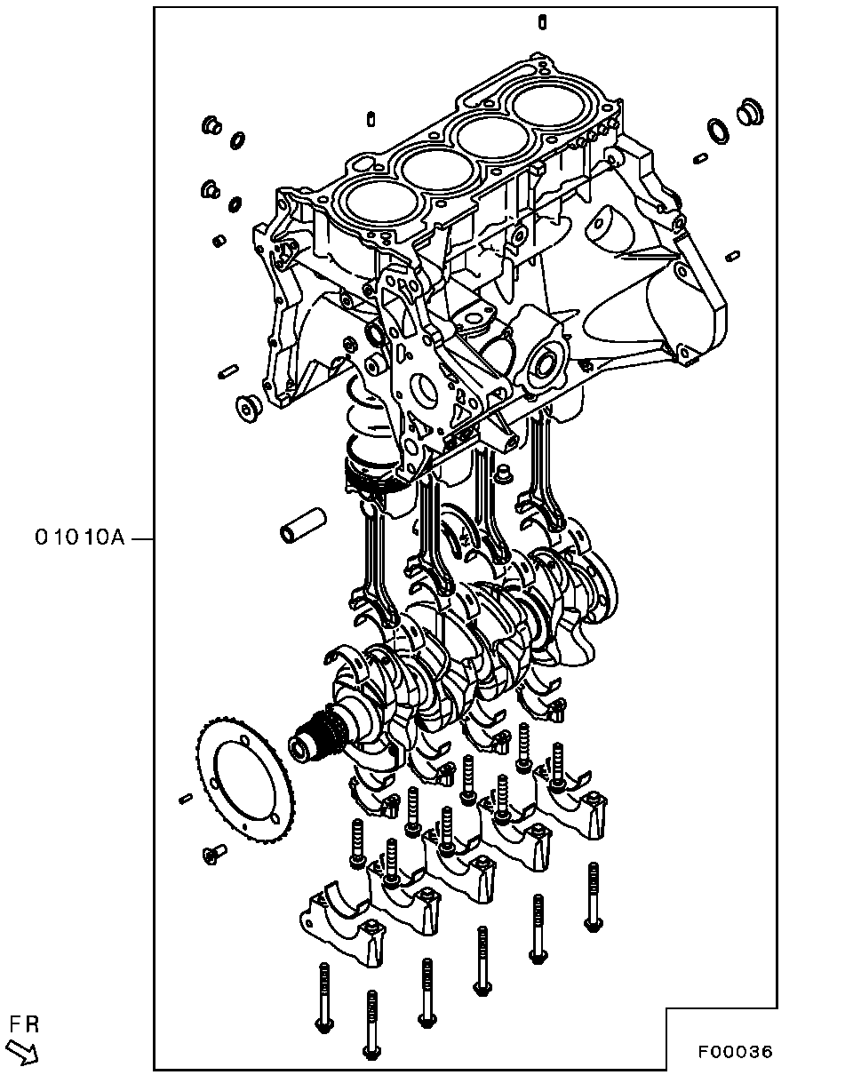 Двигатель в сборе для двигателя для Мицубиси ASX 2012-2016