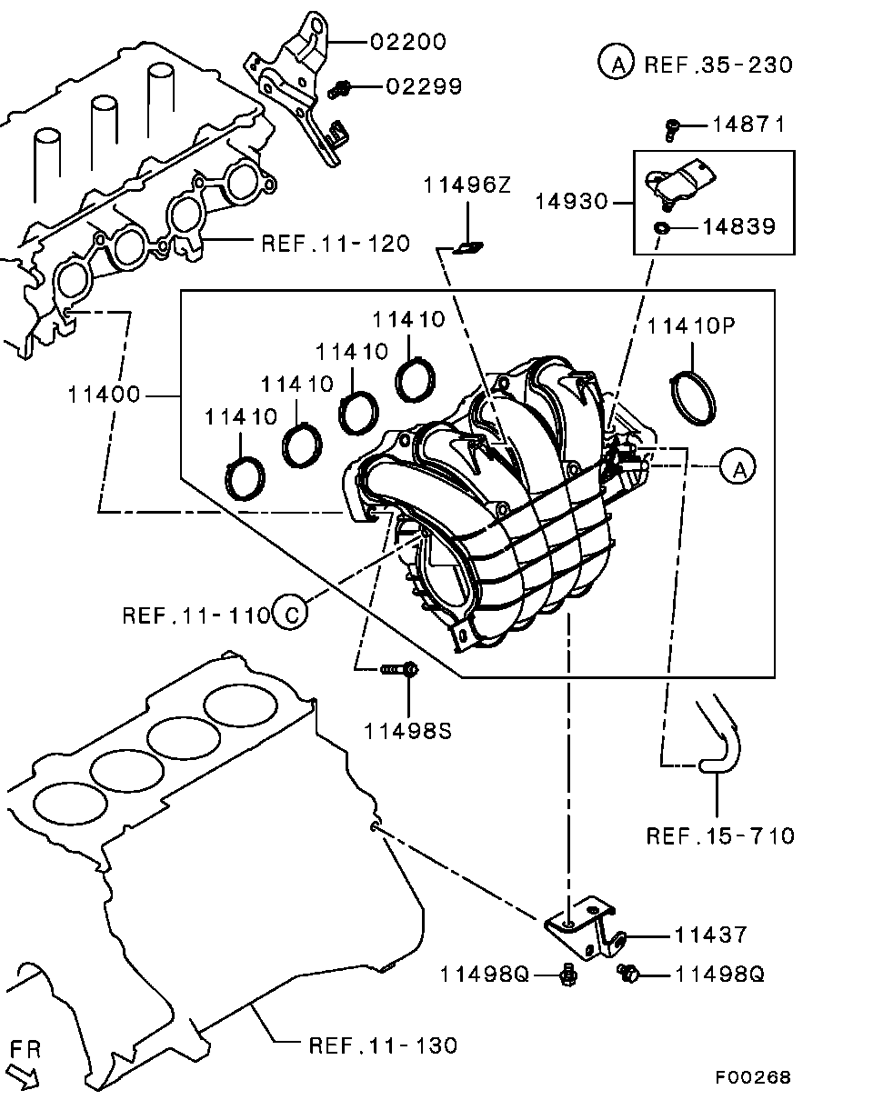 Коллектор впускной для Мицубиси ASX 2012-2016