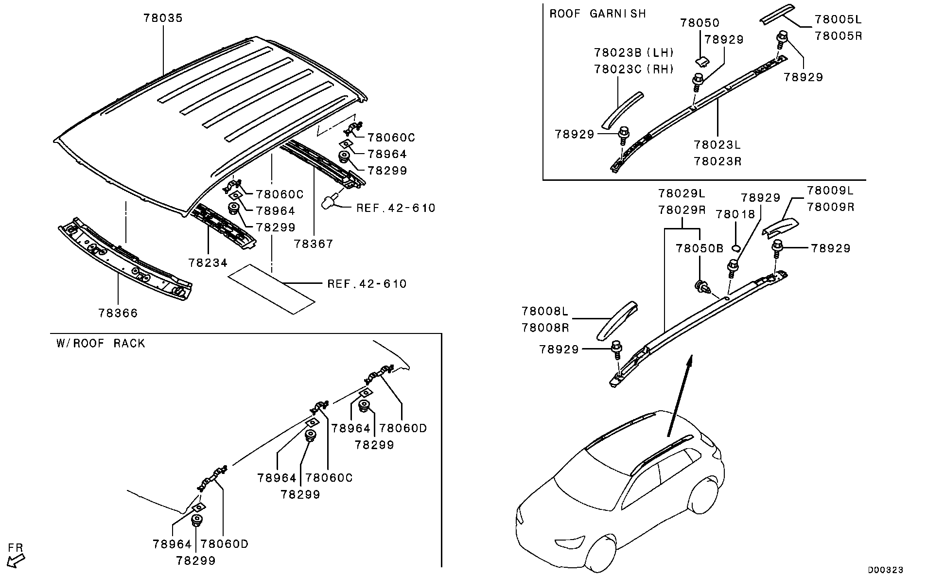 Крыша для Мицубиси ASX 2012-2016
