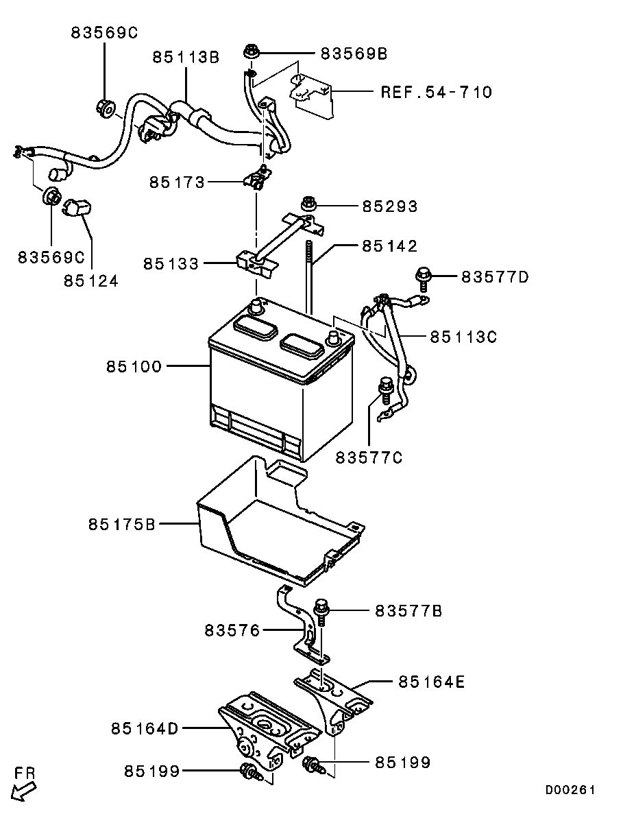 Аккумулятор для Мицубиси ASX 2012-2016