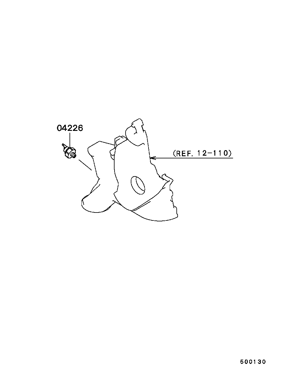 Датчик давления масла для Мицубиси Паджеро Пинин 1998-2006