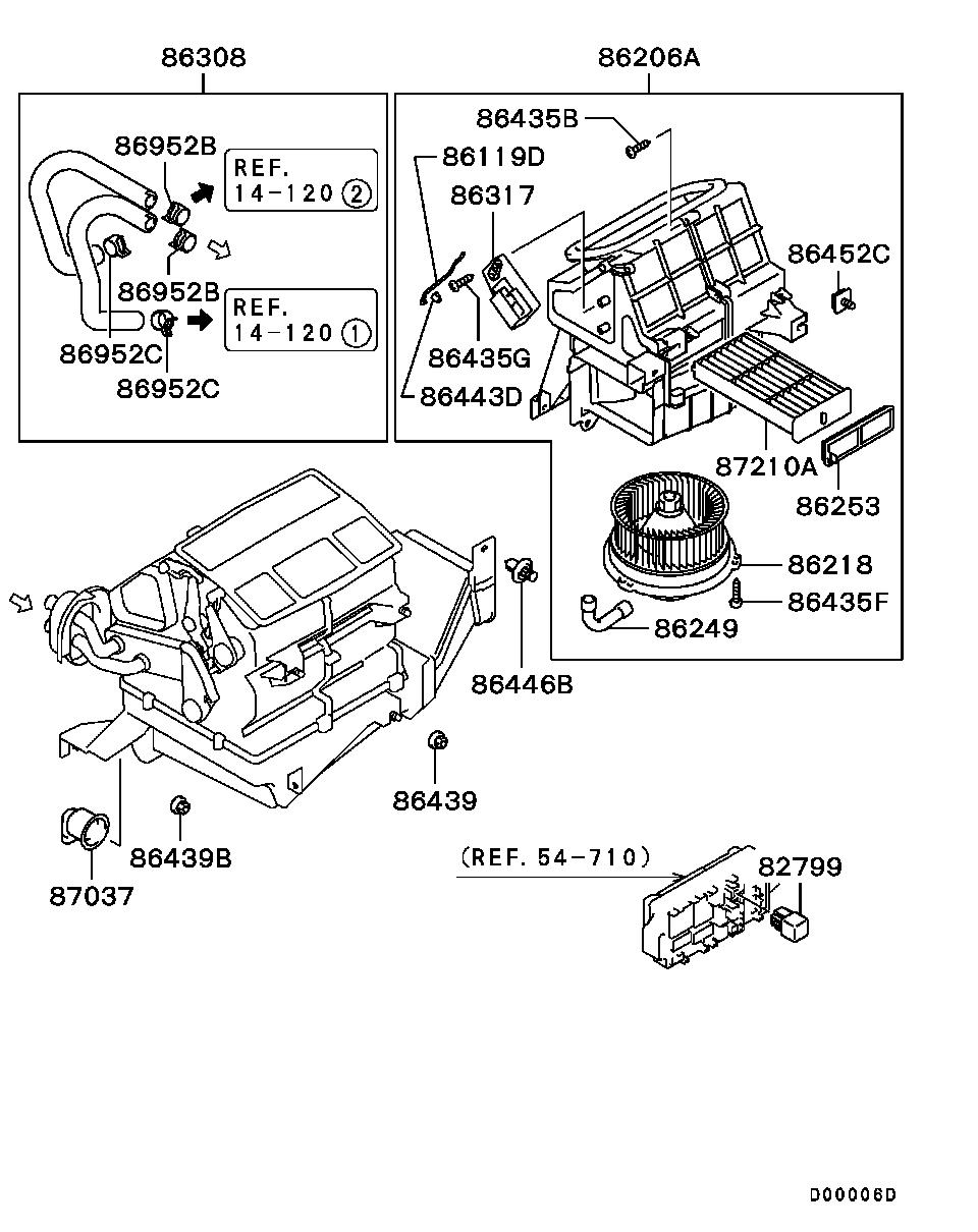 Фильтр салонный-воздушный для Мицубиси Паджеро Пинин 1998-2006