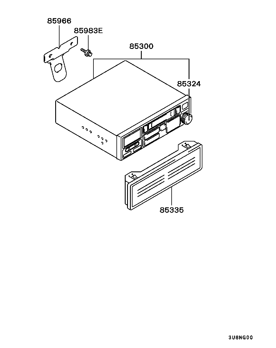 Авто-магнитола для Мицубиси Паджеро Пинин 1998-2006