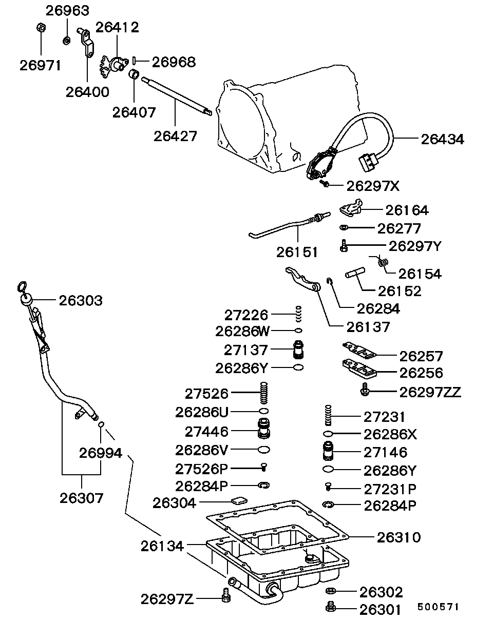 Масляный поддон АКПП для Мицубиси Паджеро Пинин 1998-2006