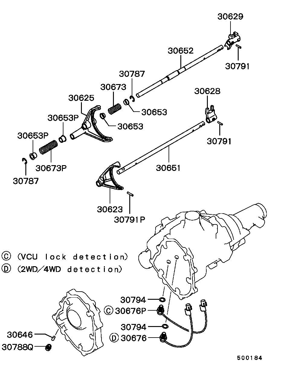 Актуатор АКПП для Мицубиси Паджеро Пинин 1998-2006