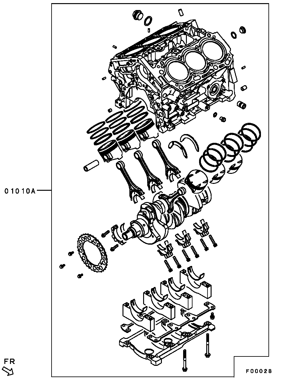 Двигатель в сборе для Мицубиси Аутлендер 2012-2015