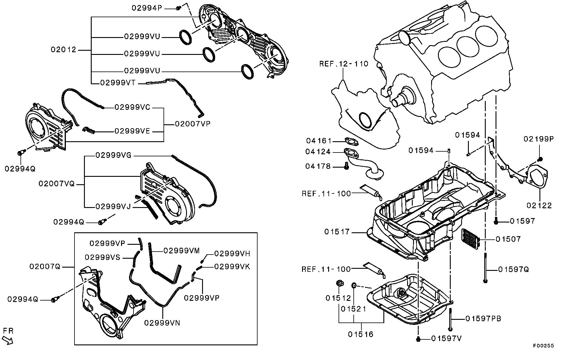 Крышка ГРМ для Мицубиси Аутлендер 2012-2015