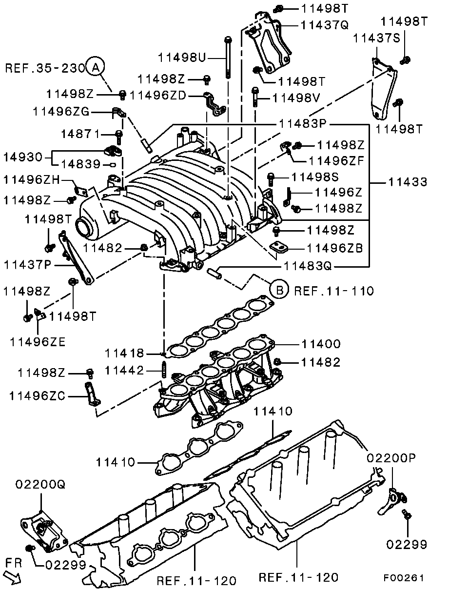 Коллектор впускной для Мицубиси Аутлендер 2012-2015