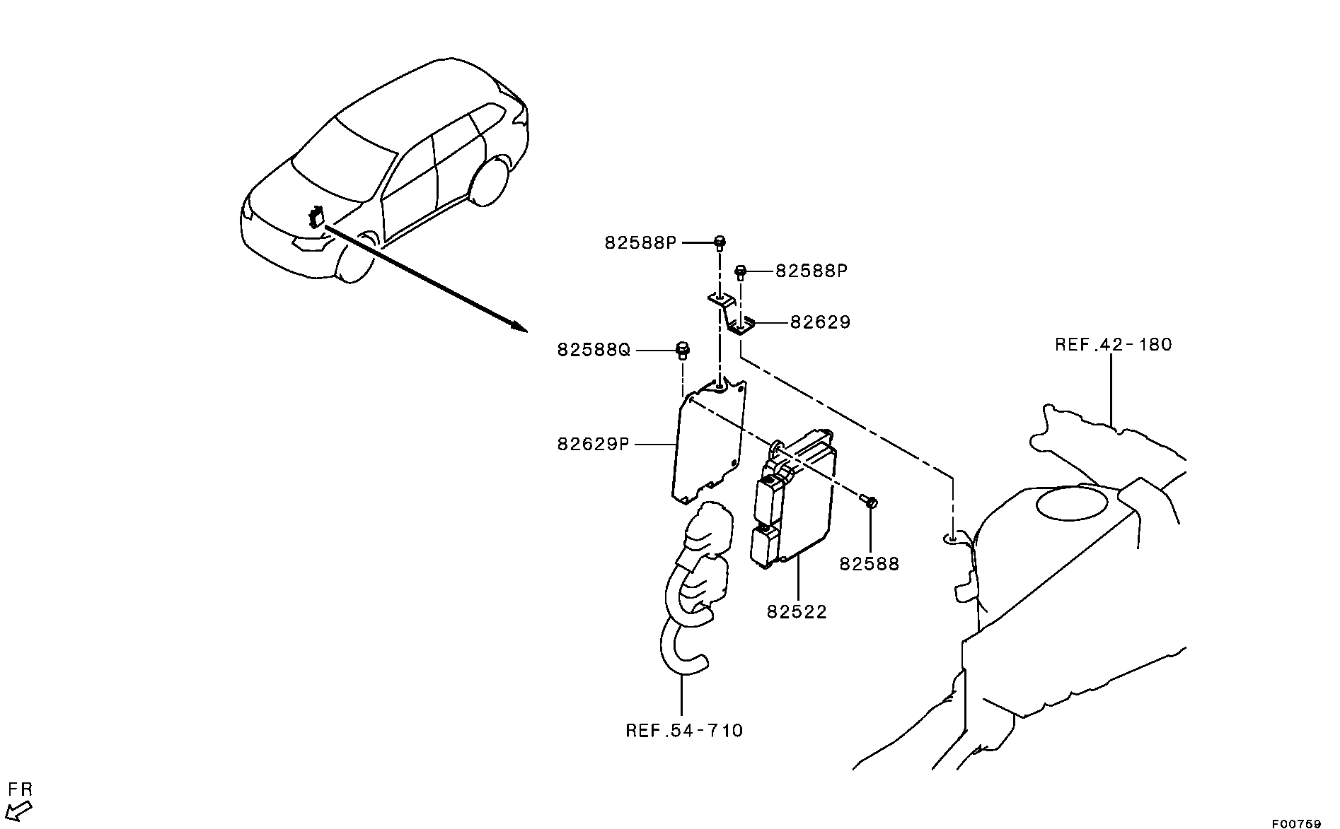 Блок управления двигателем для Мицубиси Аутлендер 2012-2015