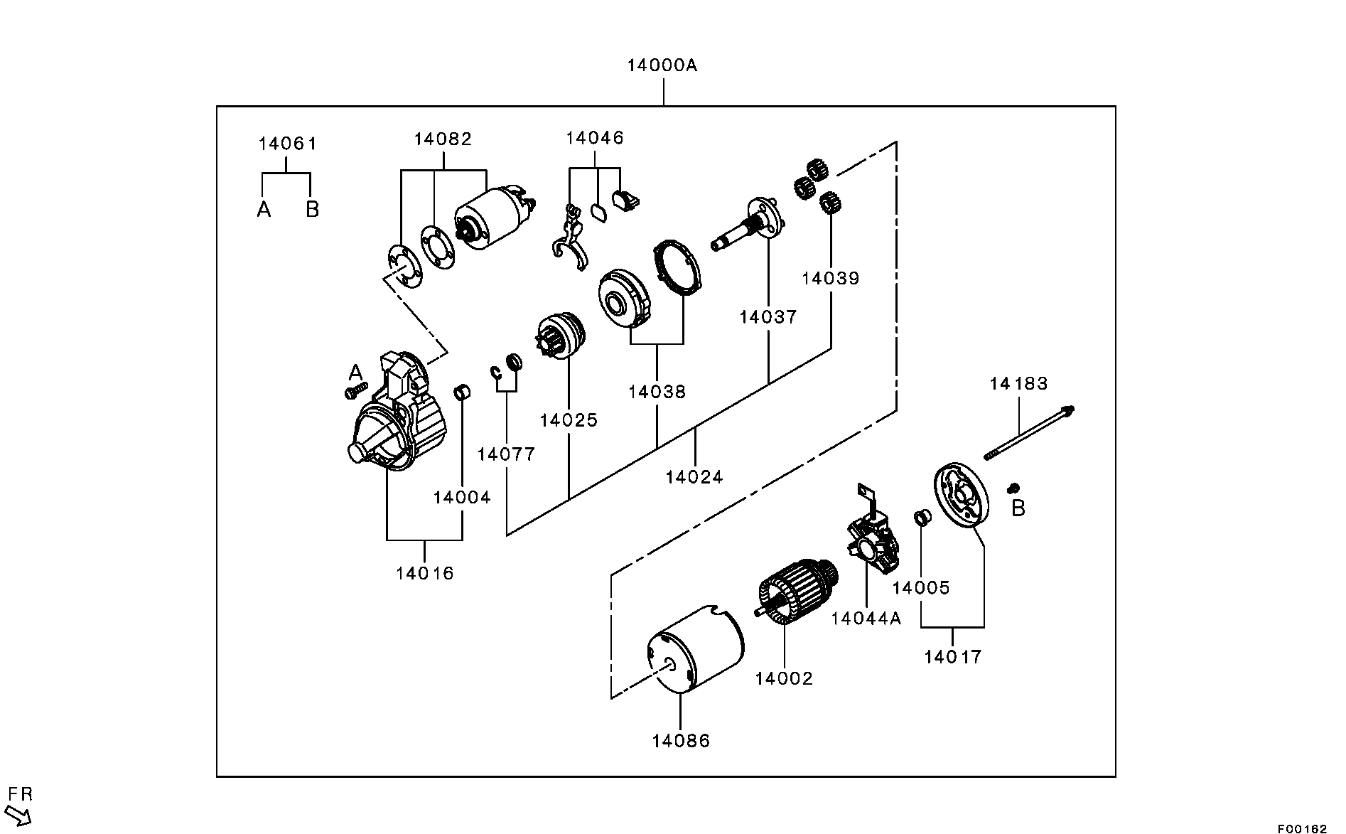 Стартер в сборе для Мицубиси Аутлендер 2012-2015