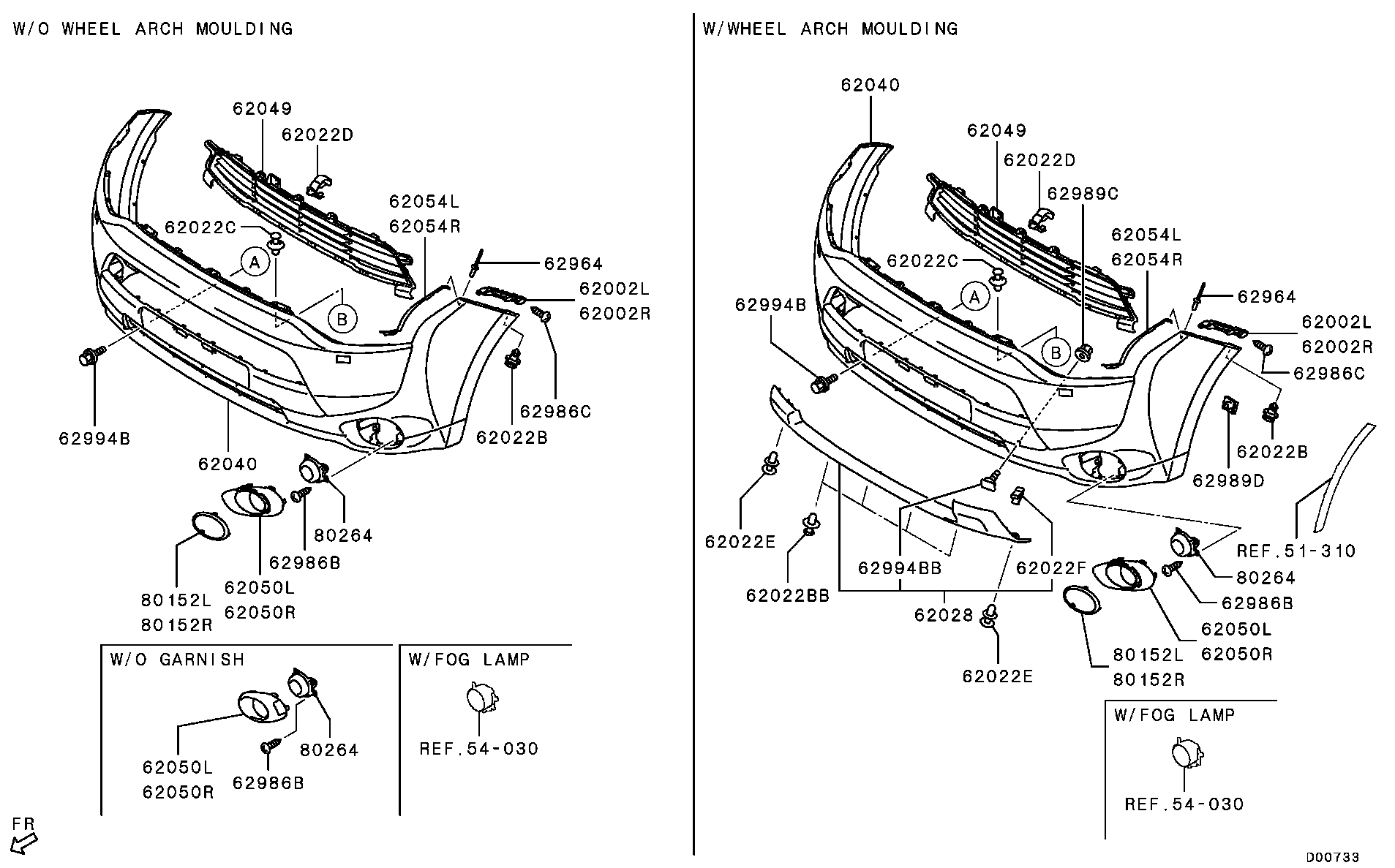 Решетка радиатора для Мицубиси Аутлендер 2012-2015