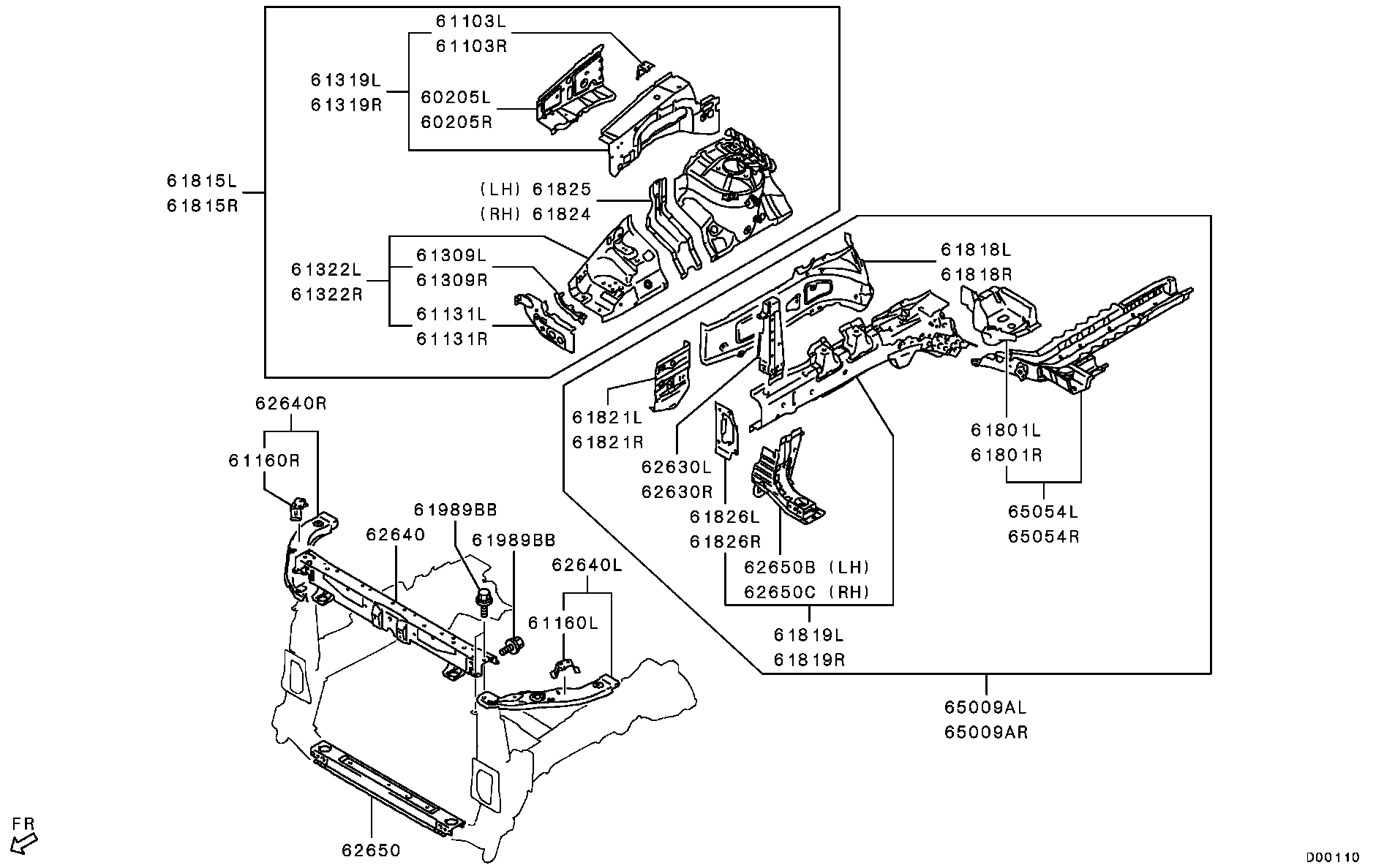 Панель передняя-телевизор для Мицубиси Аутлендер 2012-2015