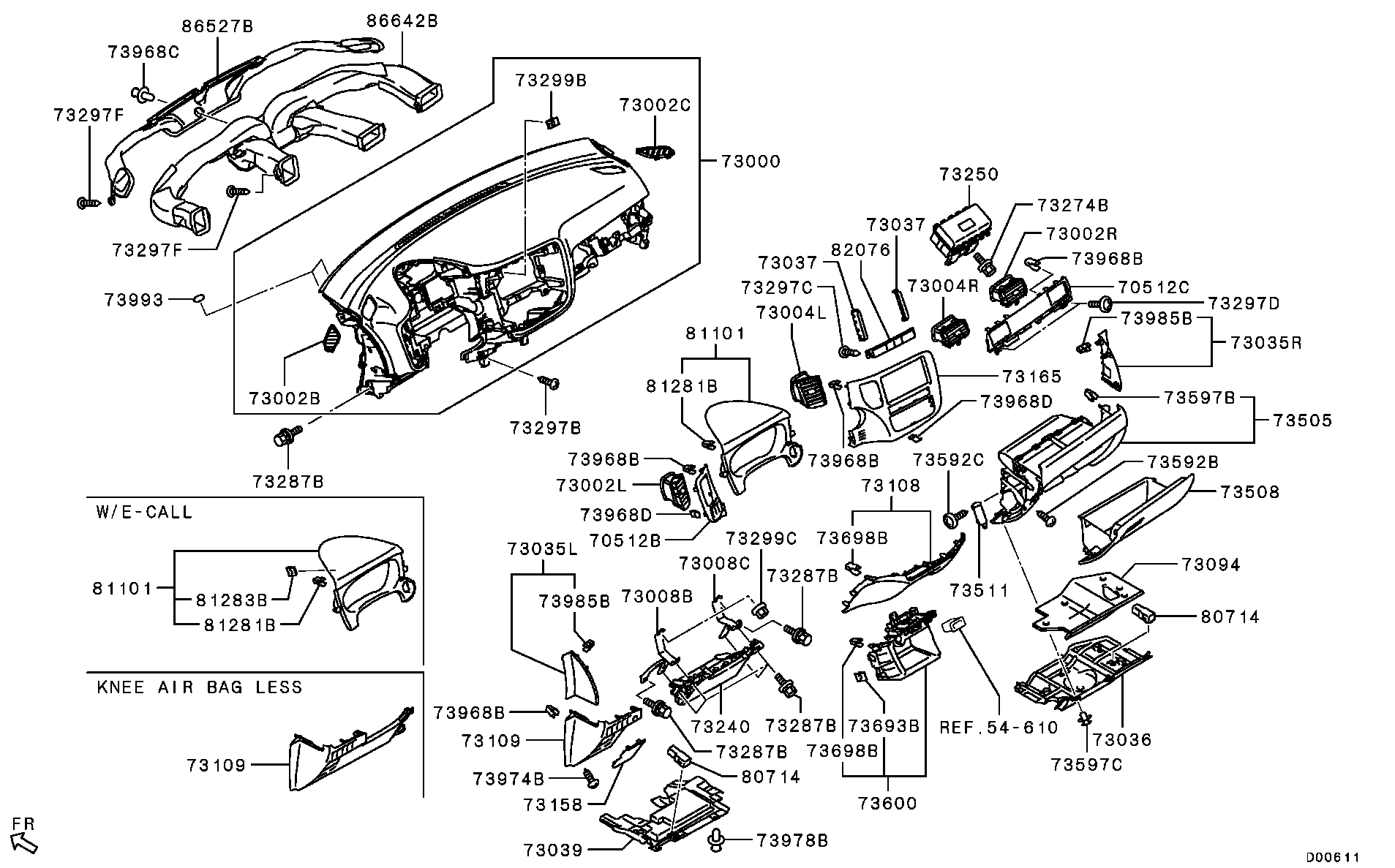 Приборная панель для Мицубиси Аутлендер 2012-2015