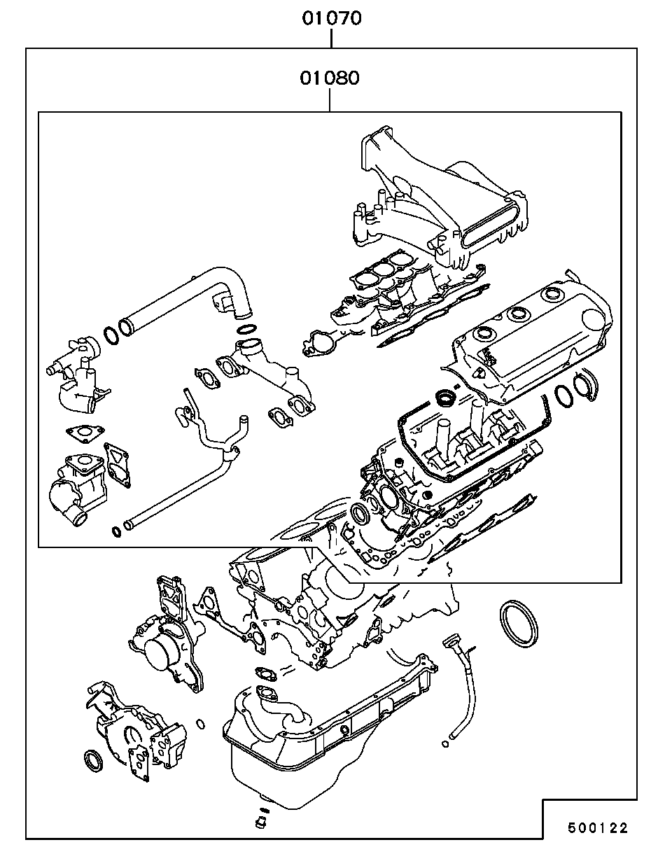 Комплект прокладок для двигателя для Мицубиси Паджеро 1999-2006