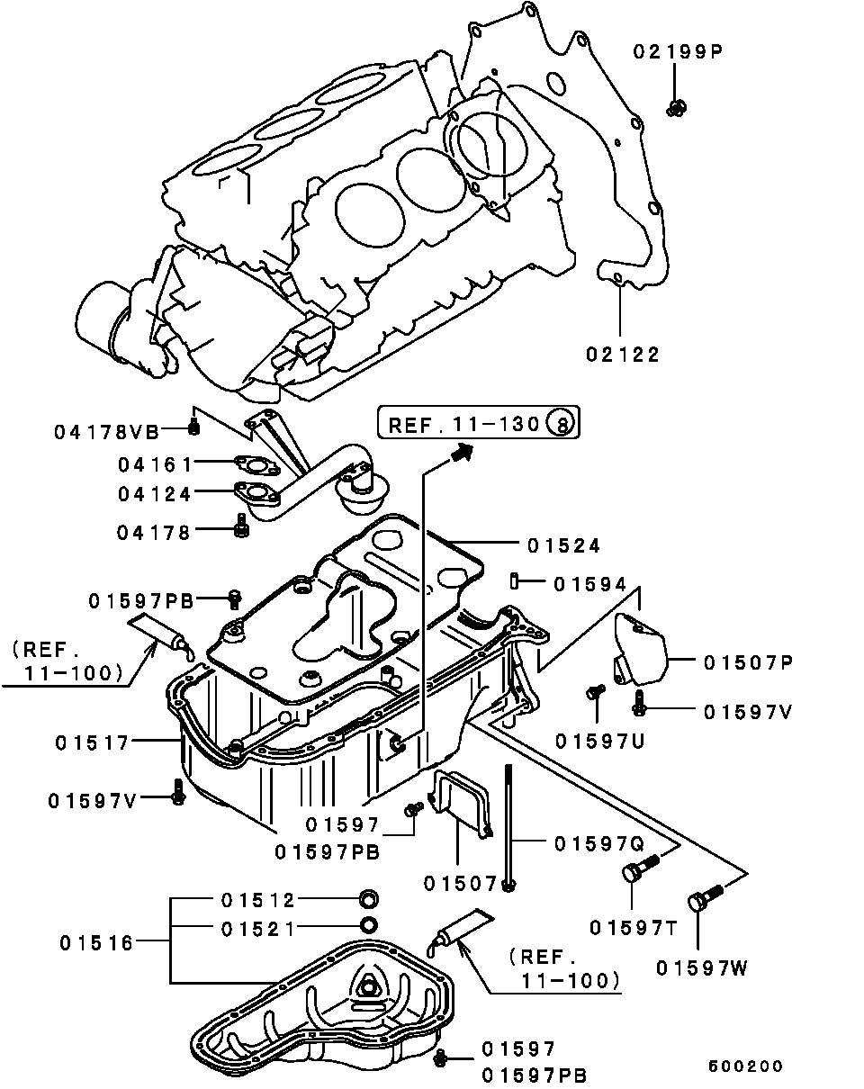Поддон масляный для Мицубиси Паджеро 1999-2006