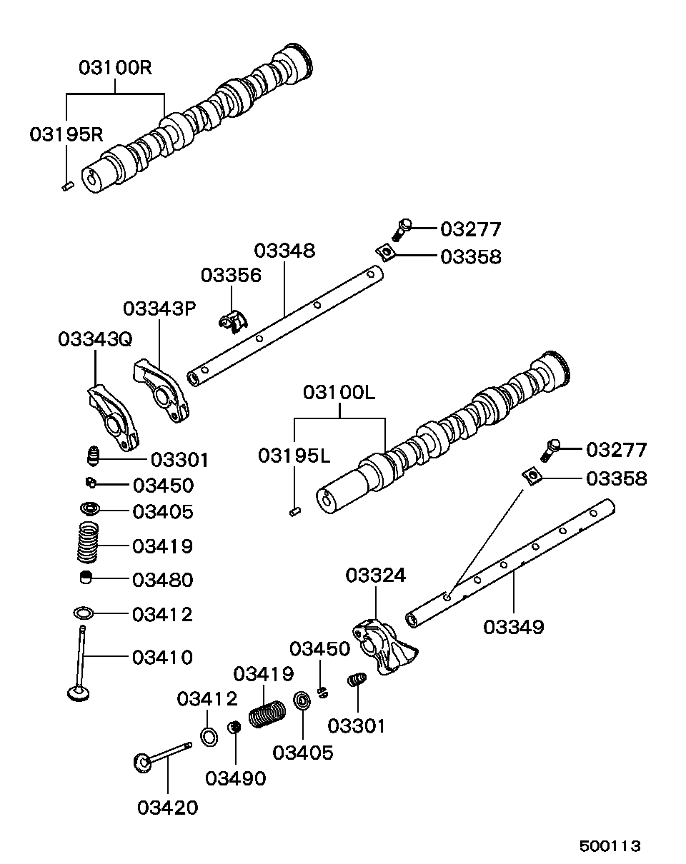 Выпускной распредвал для Мицубиси Паджеро 1999-2006