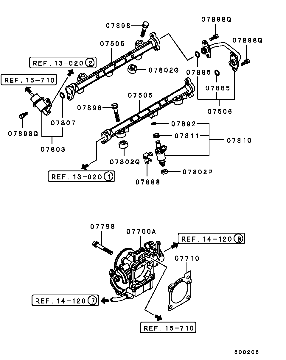 Дроссельная заслонка для Мицубиси Паджеро 1999-2006