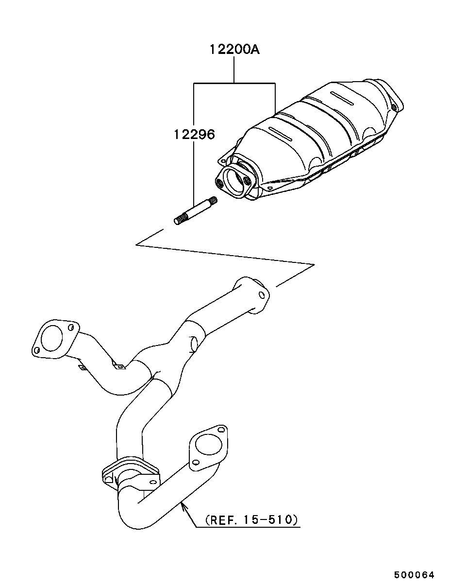 Катализатор для Мицубиси Паджеро 1999-2006