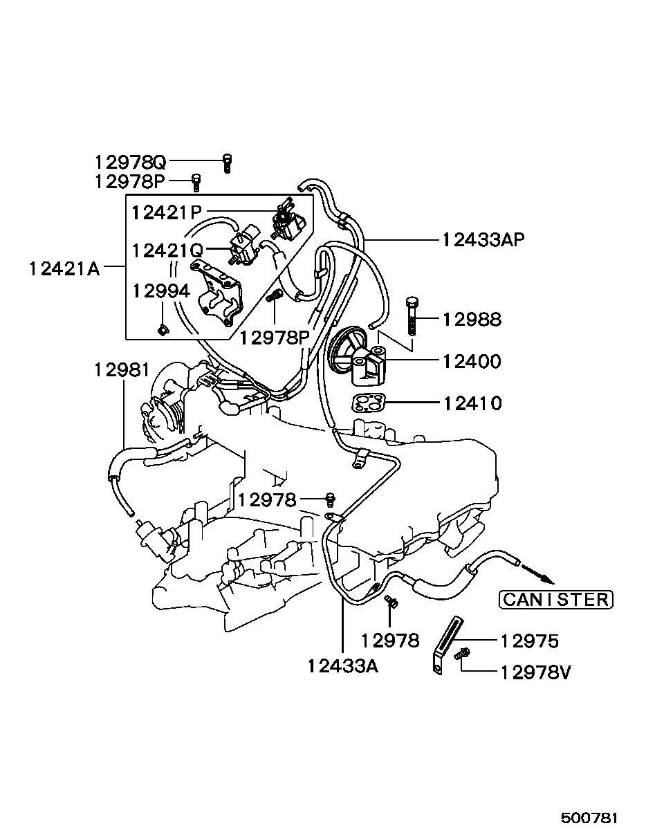 Электро-магнитный клапан для Мицубиси Паджеро 1999-2006