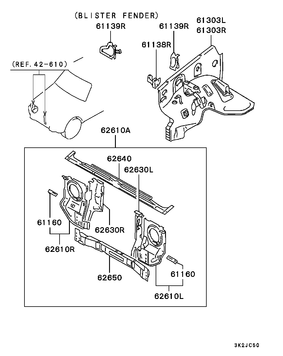 Панель передняя-телевизор для Мицубиси Паджеро 1999-2006