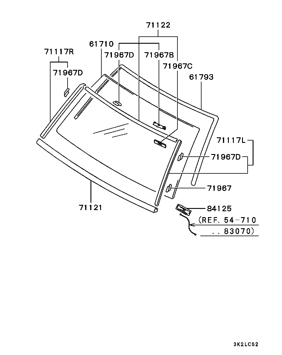 Лобовое стекло для Мицубиси Паджеро 1999-2006