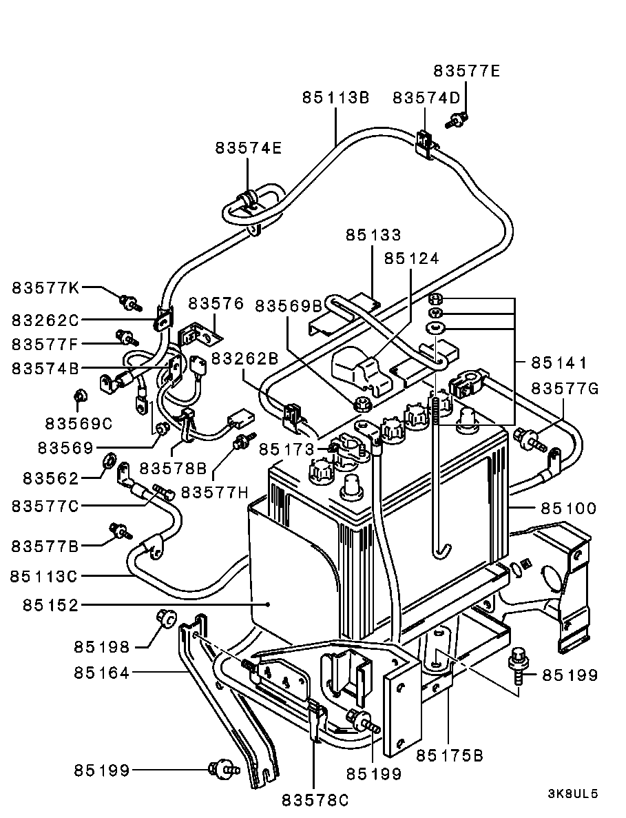 Аккумулятор для Мицубиси Паджеро 1999-2006