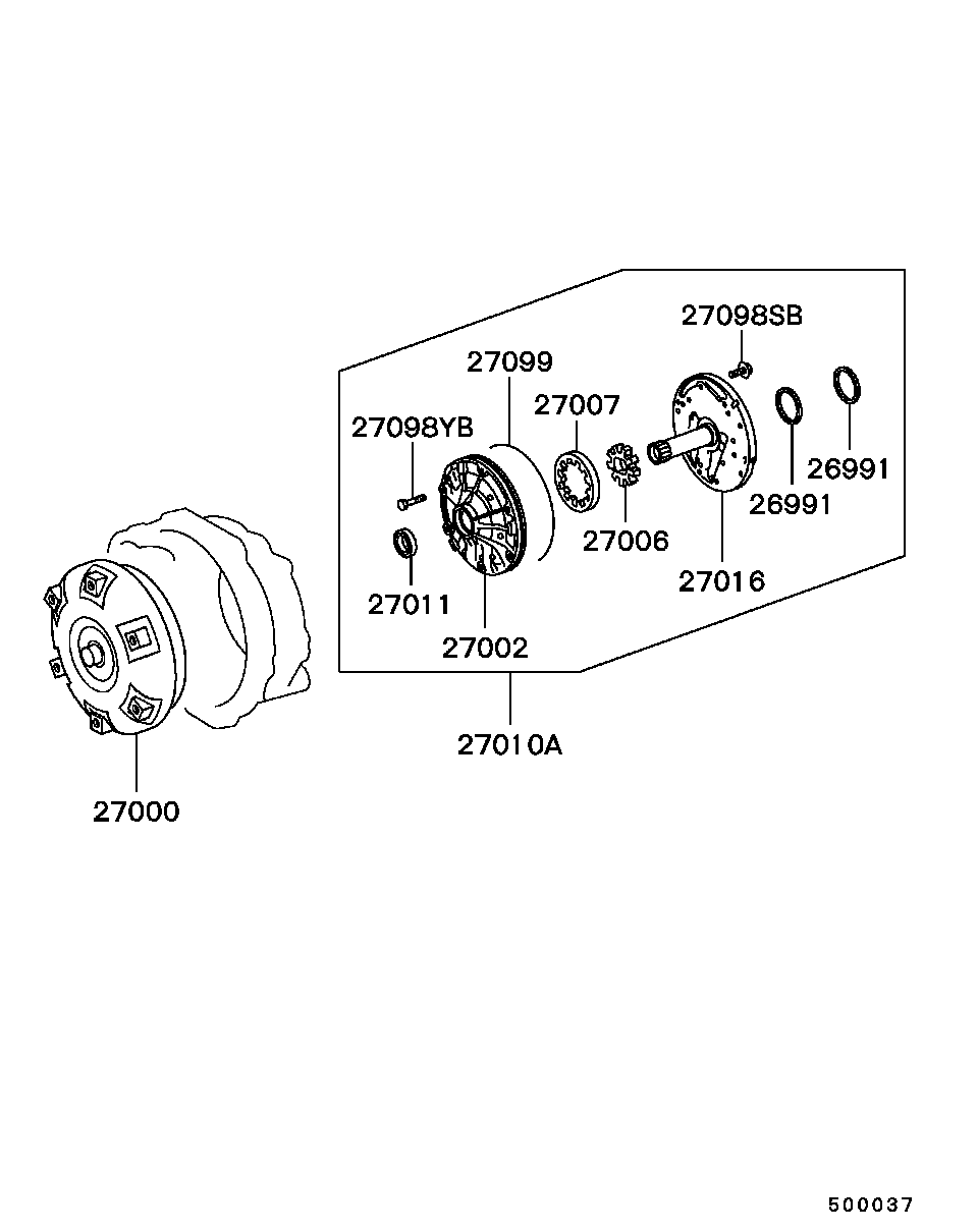 Масляный насос АКПП для Мицубиси Паджеро 1999-2006