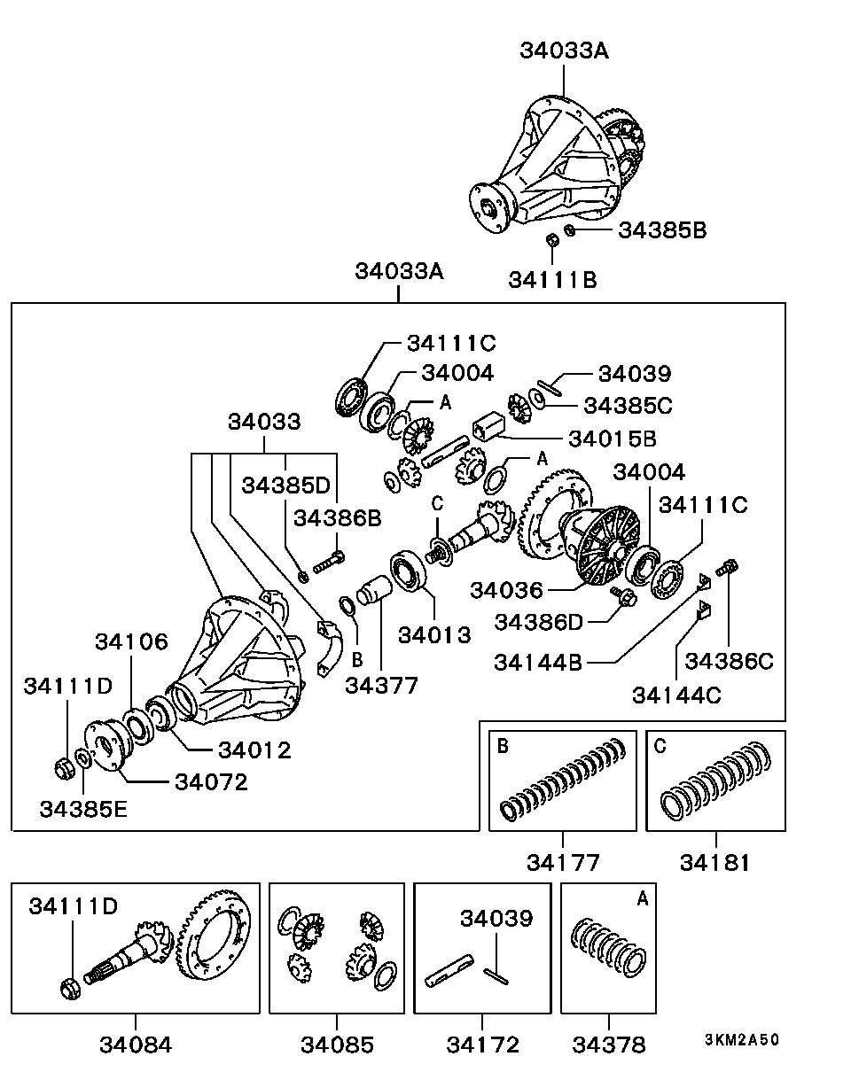 Редуктор задний  для Мицубиси Паджеро 1999-2006